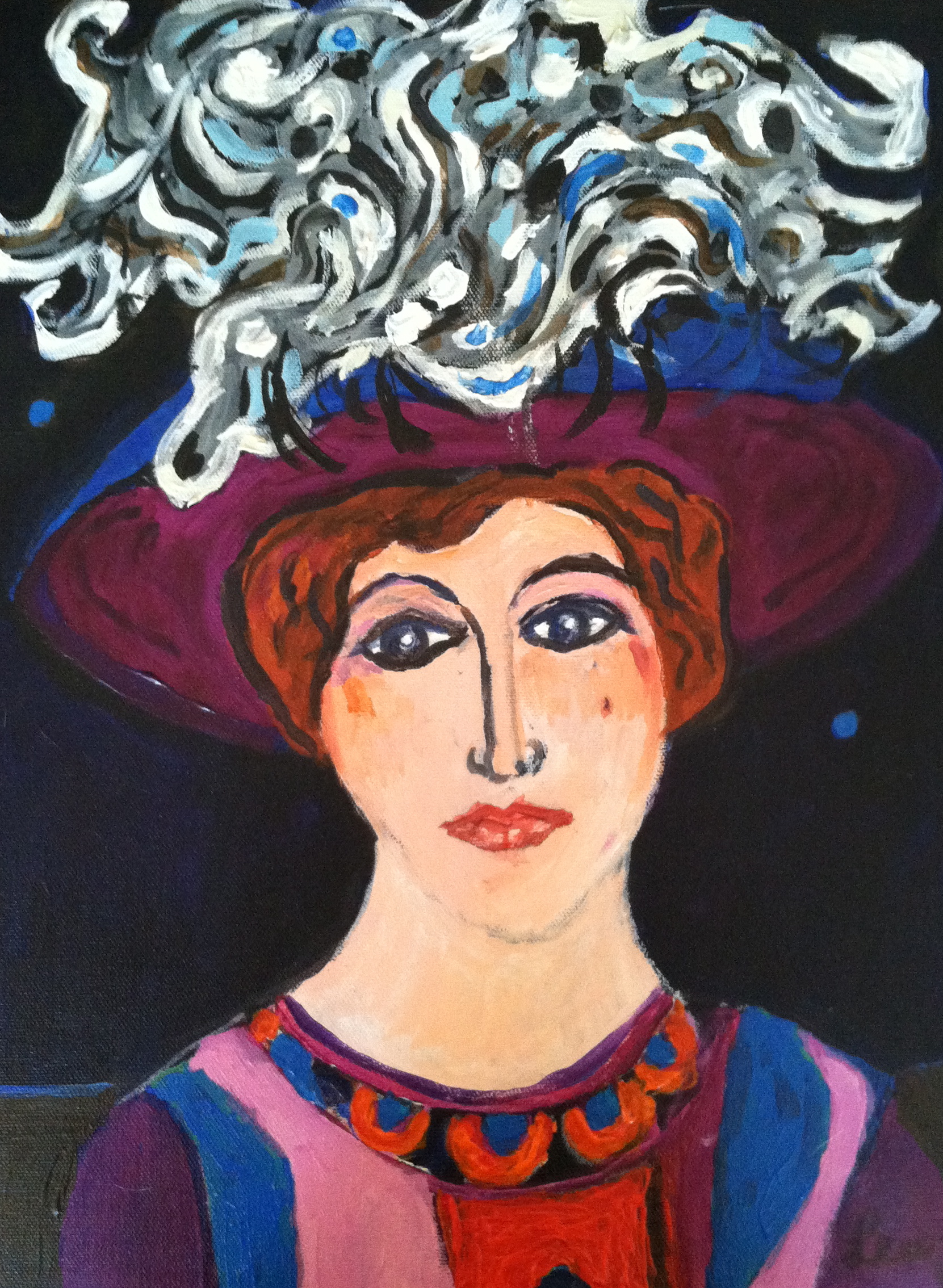 Woman in a Feathered Hat