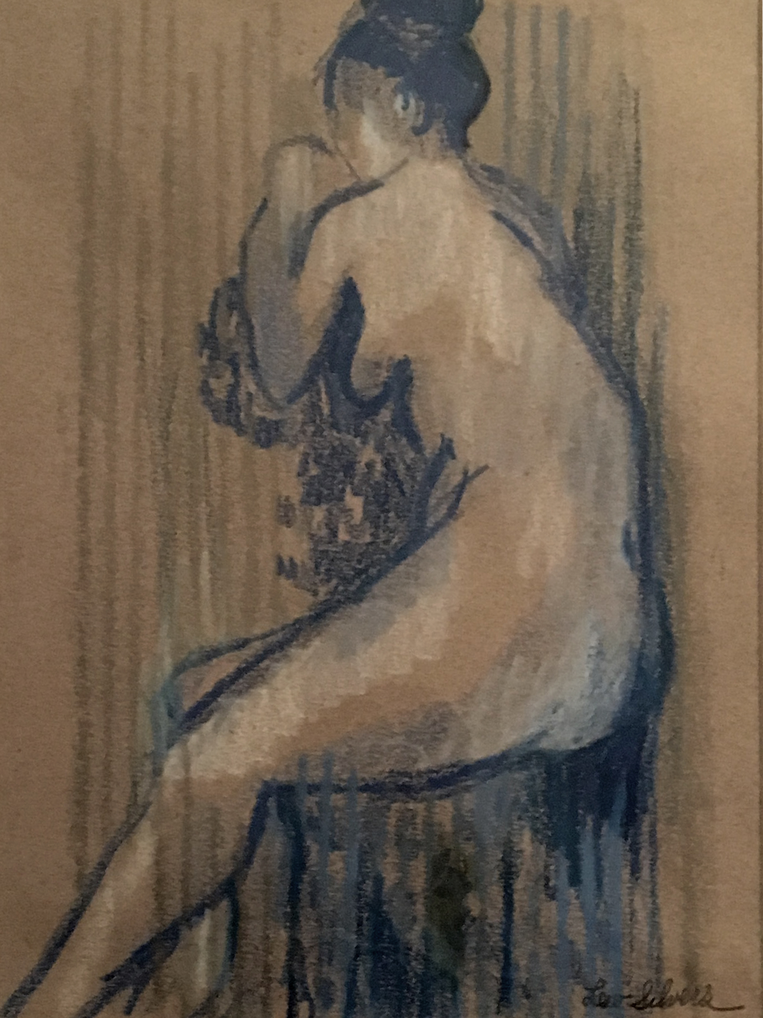 Female Nude on Chair