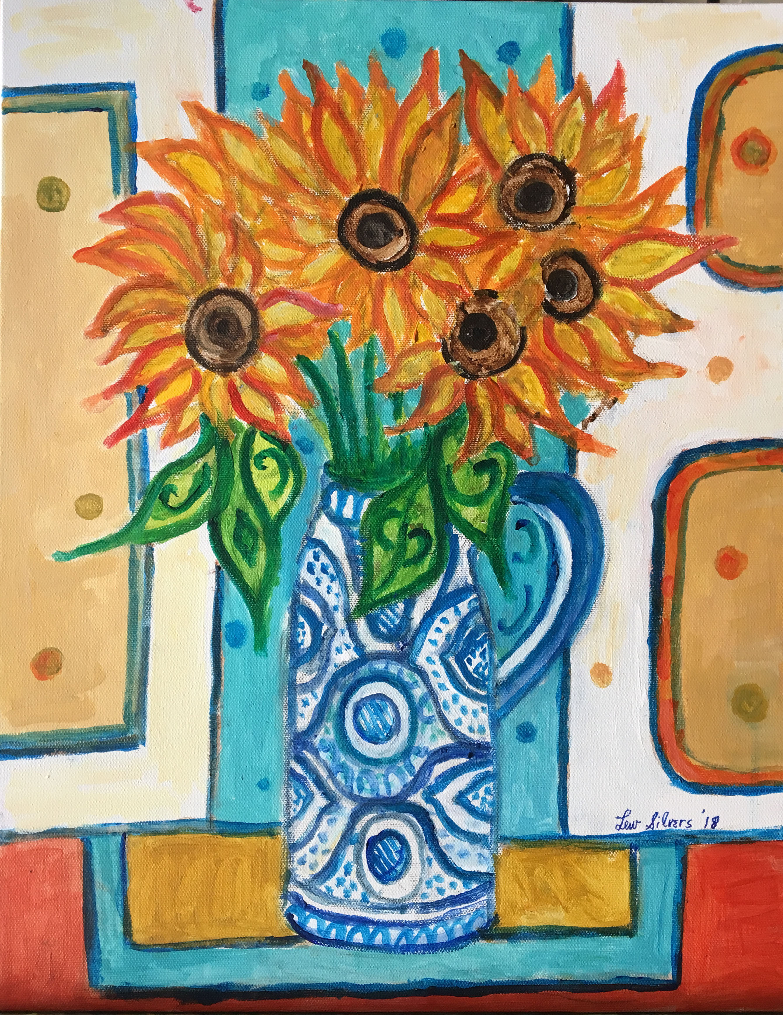 Five Sunflowers