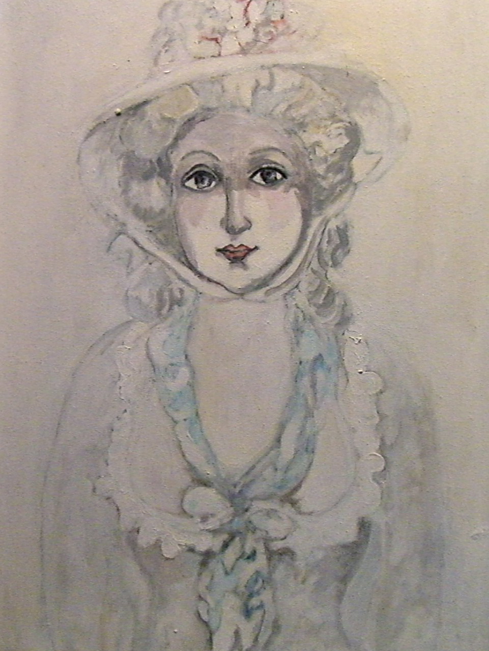 Lady in White Bonnet